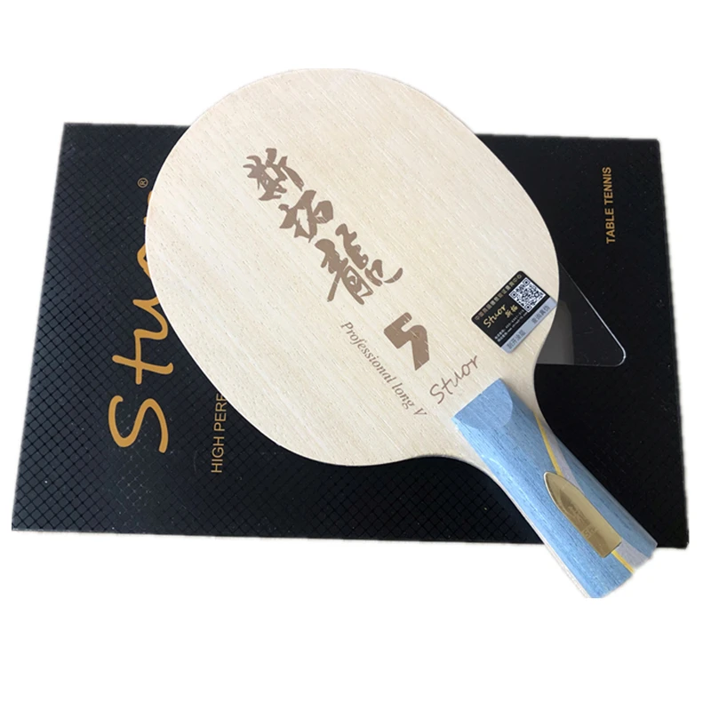 GOLD LOGO CS Ma Long 5 углеродное внутреннее лезвие для настольного тенниса ракетка для пинг-понга FL и ST ручка для настольного тенниса летучие мыши длинная ручка - Цвет: GOLD LOGO CS