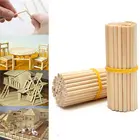 100 круглые деревянные палки, счетная палочка развивающие игрушки, высокое качество и долговечность, используются для DIY строительства деревообрабатывающих моделей