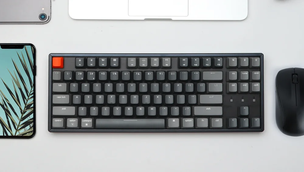 

K8 C Wireless Bluetooth Mechanical Keyboard Gateron Switch RGB Backlight Aluminum Frame for Mac