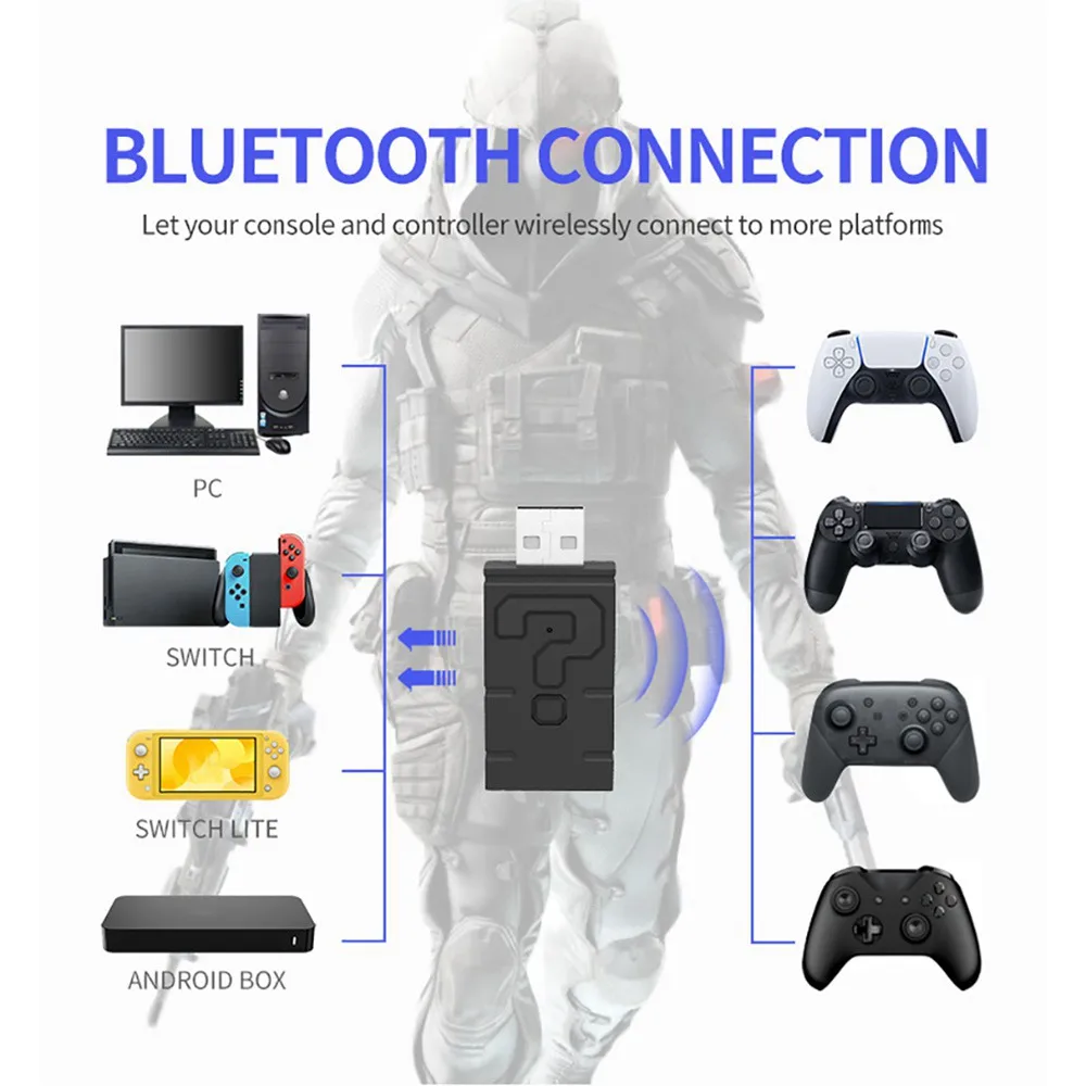 Wireless Controller Converter for Switch Pro/xbox One S/ps5 Gamepad Adapter For PC Android Box Game Consoles | Электроника