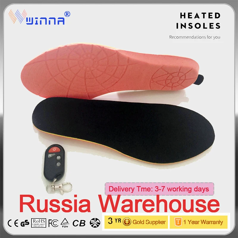 

Intelligent Heating Insoles With Remote Control 1800mAh Battery Women Shoes Pad Outdoor Cycling Ski Camping Keep Warm Insoles