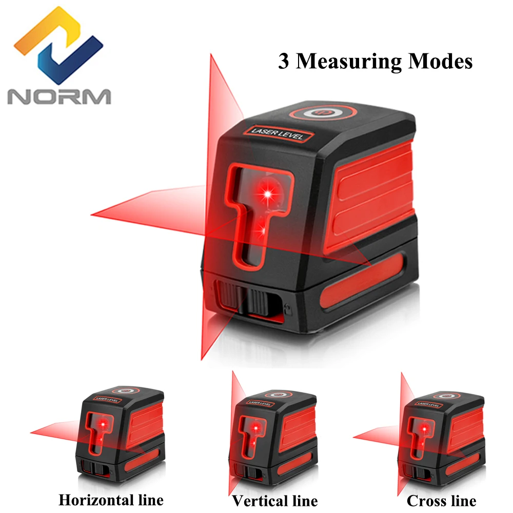 Лазерный уровень Norm 2 линии красный/зеленый луч самонивелирующийся лазерный