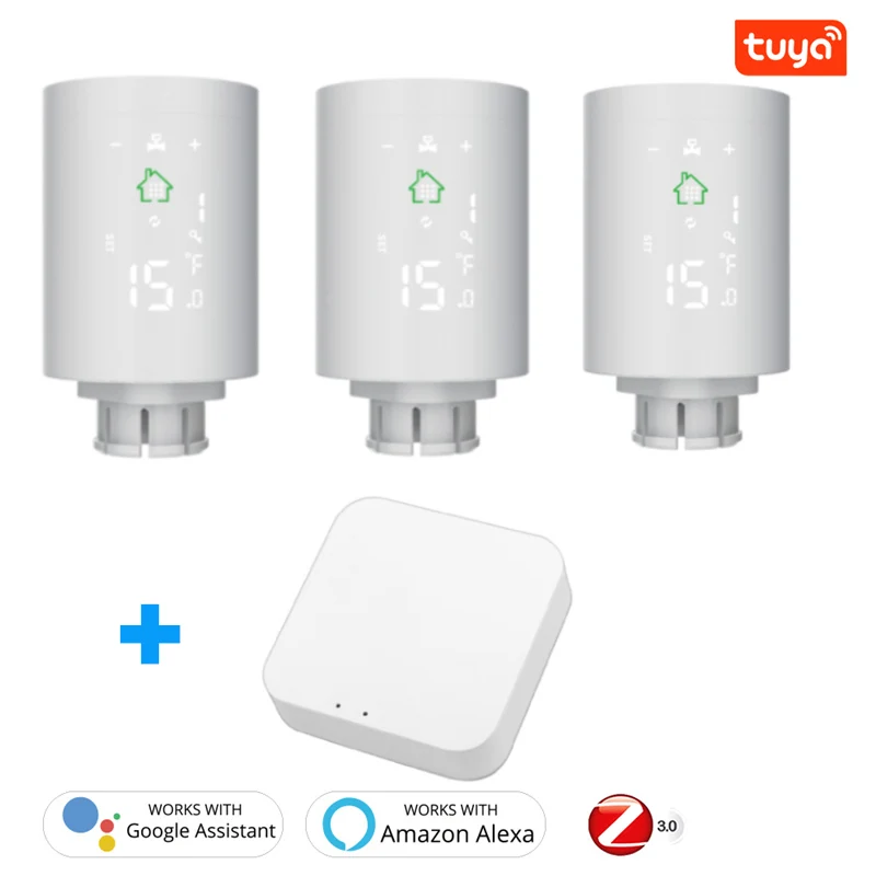 Смарт радиатор Tuya ZigBee3.0 привод термостата термостатический клапан радиатора