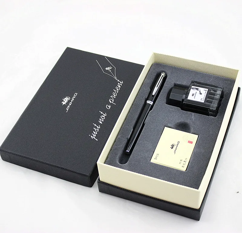 Jinhao 996 роскошная мужская авторучка бизнес-Студенческая 0,5 мм дополнительный тонкий наконечник каллиграфия школьные офисные принадлежности пишущий инструмент