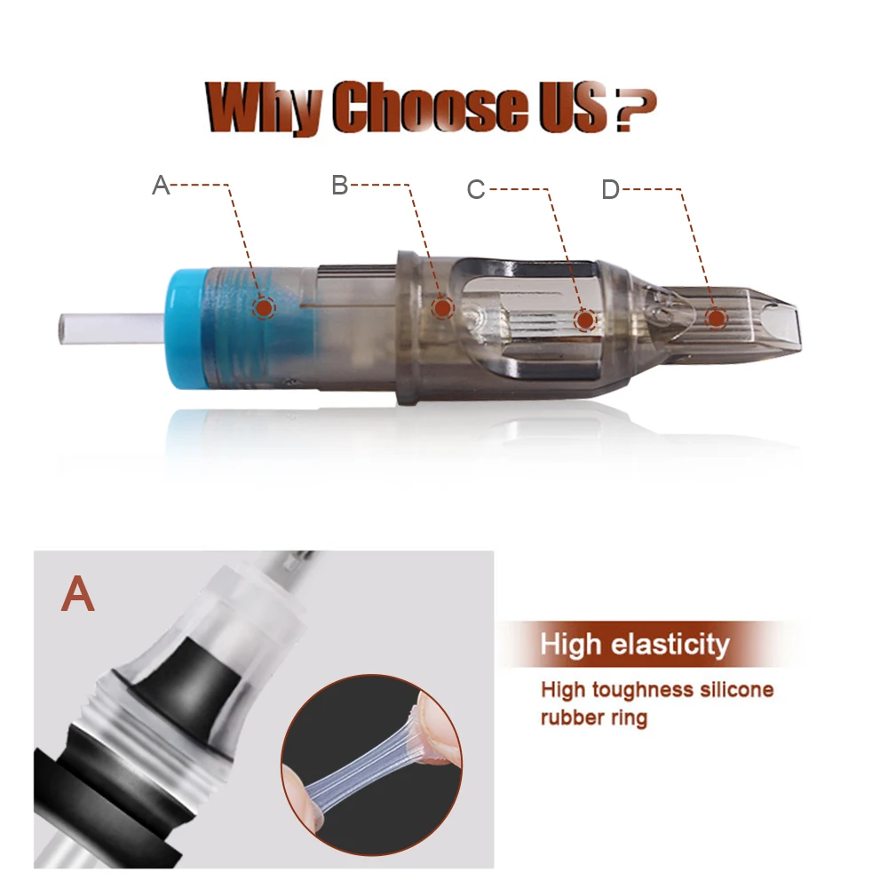 Иглы одноразовые для картриджей татуировок 5RM/7RM/9RM/11RM/13RM/15RM|Иглы тату| |