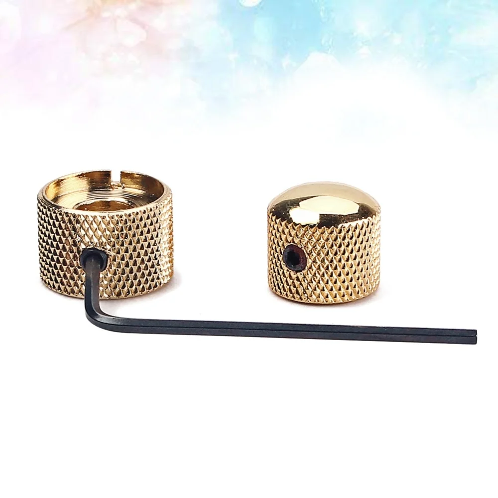 

2 In 1 Dual Concentric Volume Tone Blend Control Control Knobs Domed Knobs with Allen Key for Strat E
