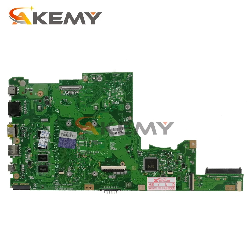 akemy x402uq laptop motherboard for asus vivobook 14 x405ua s4100u original mainboard 8gb ram i3 7100u gm free global shipping