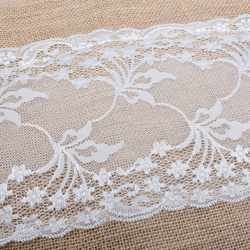 

Vintage table runner burlap Jute Linen Table cloth for rustic wedding PartyTable Runners for Dining Room Restaurant home decor