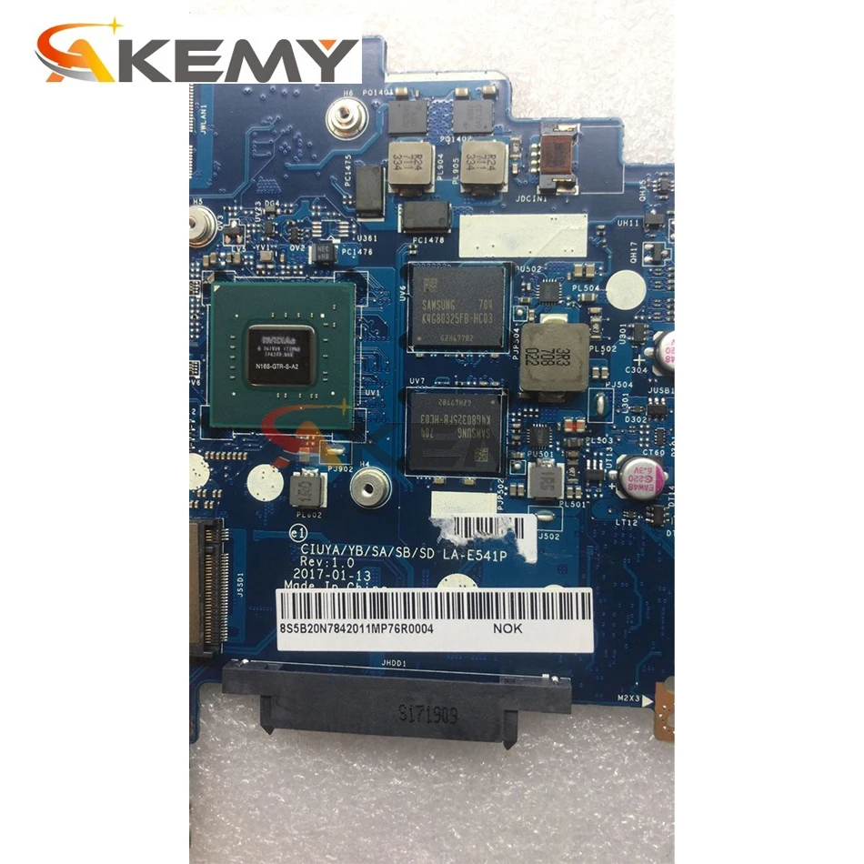 Akemy для Lenovo 320S-14IKB 520S-14IKB Материнская плата ноутбука LA-E541P процессор i7-8550U GPU MX130 2 Гб