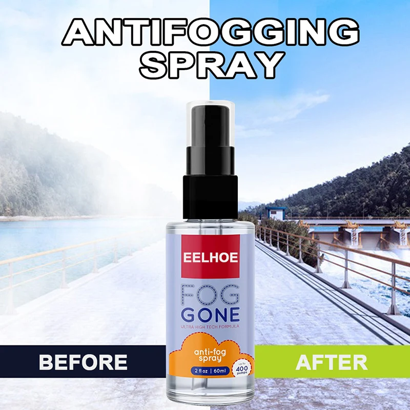 

Glass Coating Spray Anti-Fog Spray Prevents Fogging of Glass or Plastic Window Mirrors Eyeglasses Lenses TD326