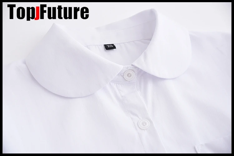 Белая хлопковая японская Студенческая школьная форма Jk большая средняя для