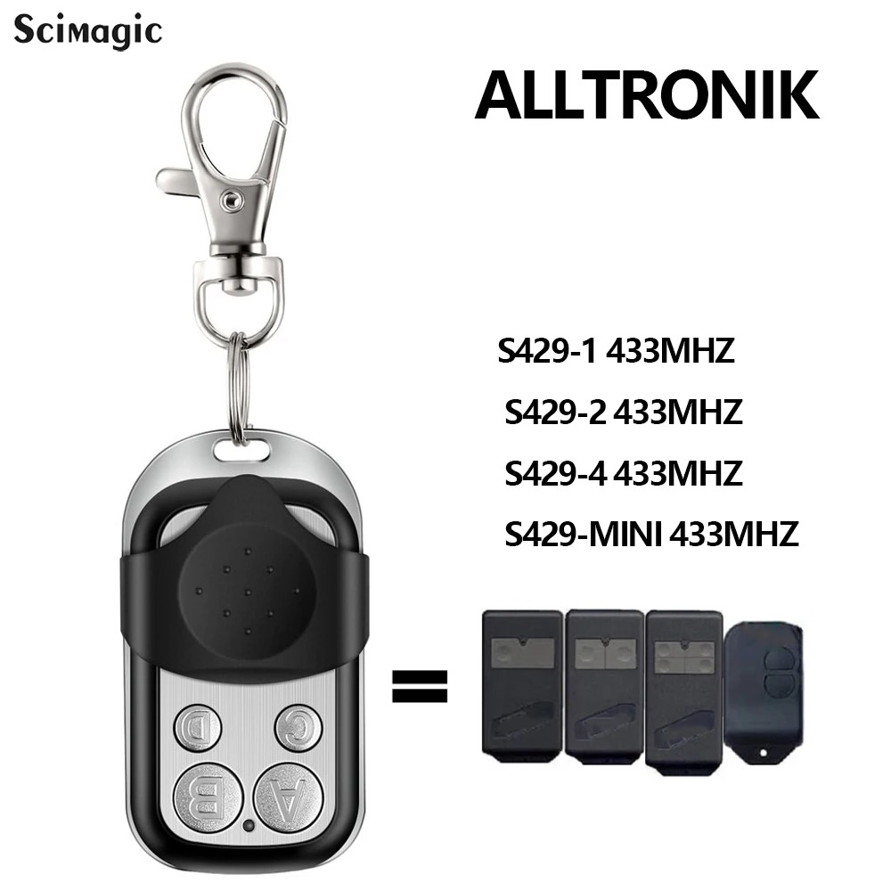 

Пульт дистанционного управления ALLTRONIK для открывания гаражных ворот, 4 кнопки, 433 МГц, клон фиксированного кода для гаджетов, автомобильные в...