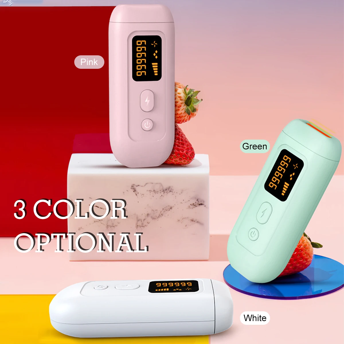 

999999 вспышки 5 уровней IPL машина для удаления волос лазерный эпилятор постоянное удаление ЖК-дисплей Дисплей эпилятор импульсного светильни...