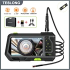 NTS500 5,0 ЖК-экран 5,5 мм двойной объектив промышленная камера-эндоскоп 1080P IP67 труба бороскоп для осмотра автомобиля 32 Гб вращение на 360