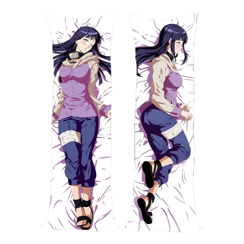 

Hinata Hyuga Dakimakura Hugging Body Pillow Case Cartoon Anime Polyester Peachskin Pillow Case Cushion Covers
