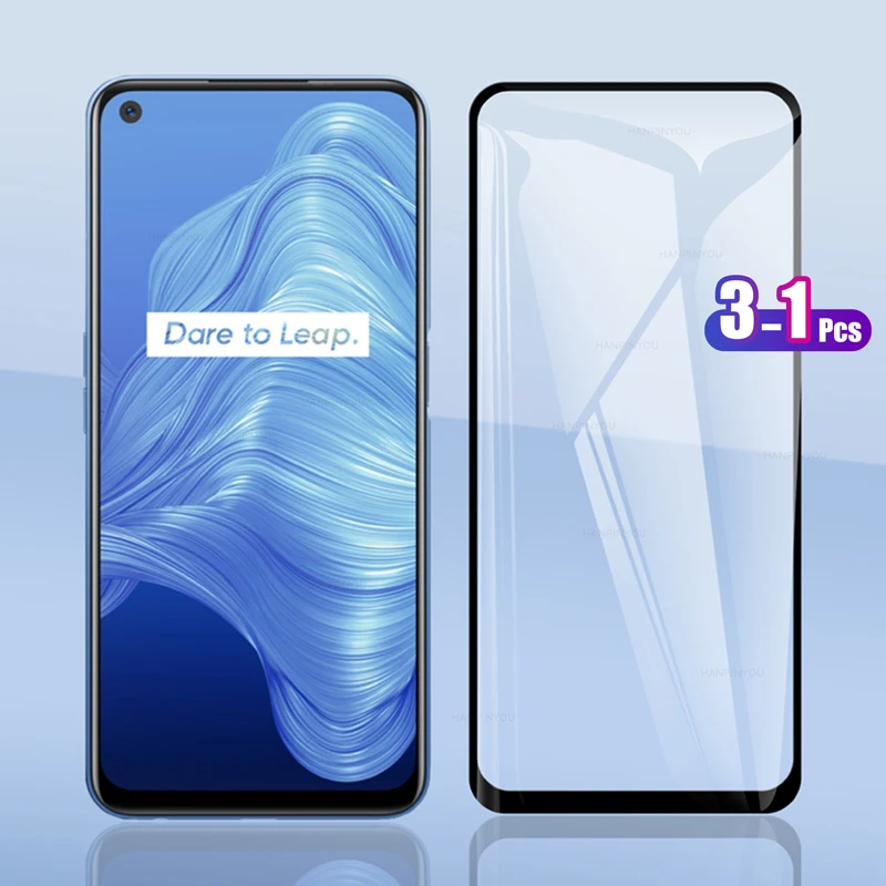 Для Oppo Realme V5 5G 6 5 &quotПолное покрытие закаленное стекло Защита экрана