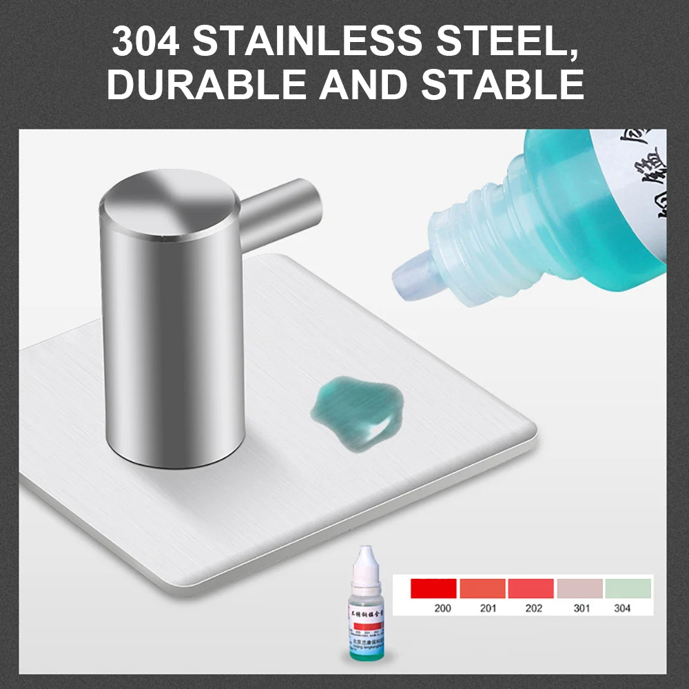 

Kitchen Hook Rack Stainless Steel Hooks Hanger Self Adhesive Robe Towel Hook for Bathroom Living Room Kitchen Wall Mounted