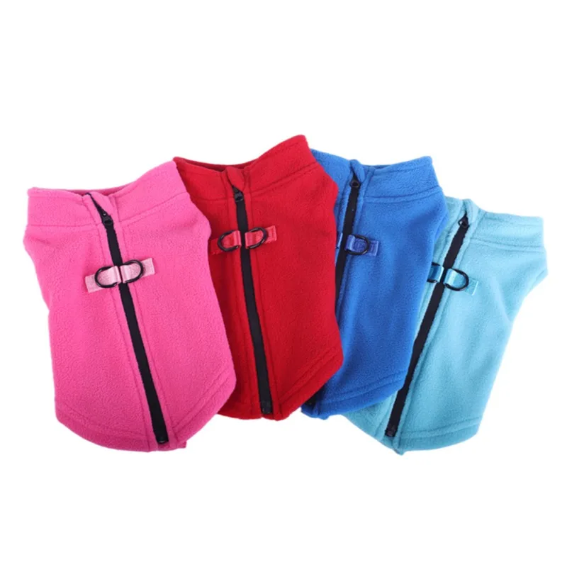 

Winter Pet Dog Clothes Fleece Warm Jacket With Buckle Warm French Bulldog Clothing Puppy Coat for Small Dogs Chihuahua Pug