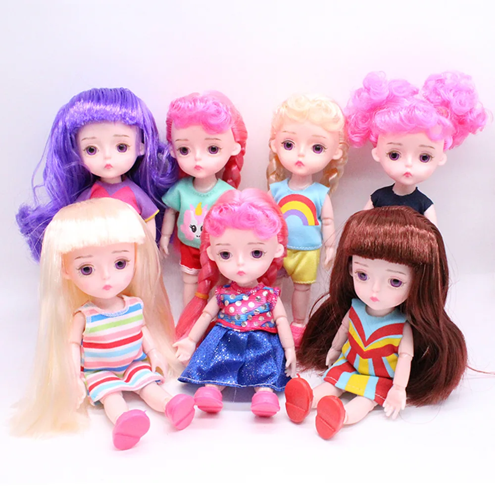 Новые аксессуары для кукольной одежды Одежда для 1/12 16 см BJD куклы игрушки для девочек модное платье куклы аксессуары