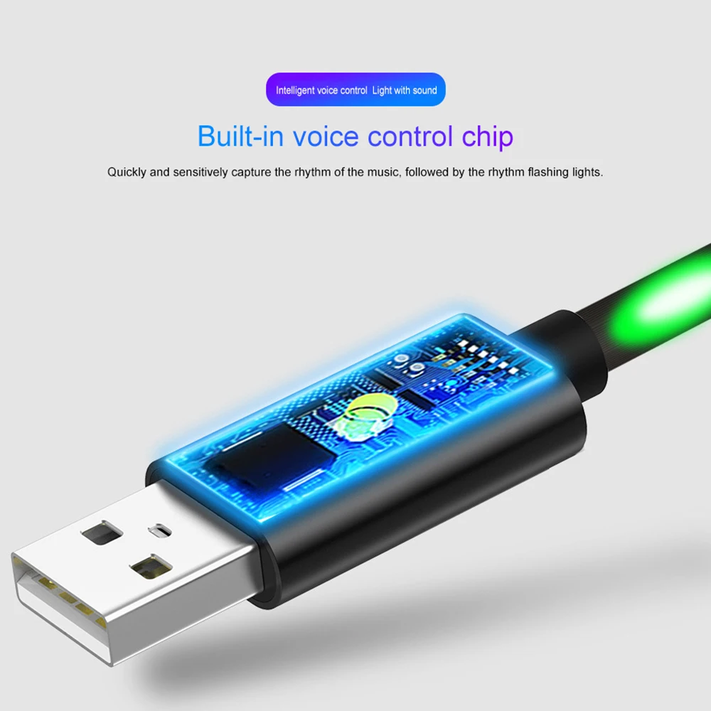 1 м магнитное освещение светодиодный USB C Micro USB кабель для samsung S10 S9 type-c зарядная зарядка магнит Зарядное устройство usb type C кабели