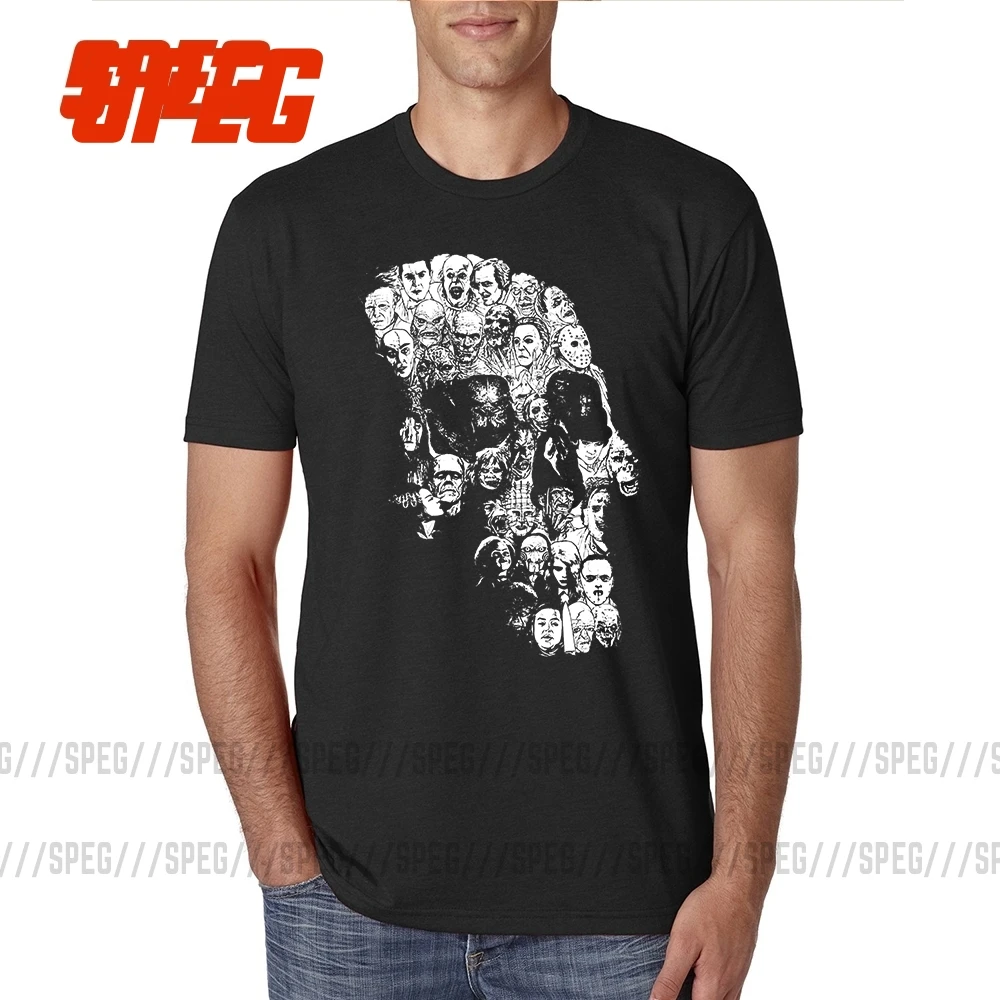 Мужская футболка с коротким рукавом круглым вырезом и принтом черепа|skull t shirt|t