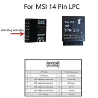 professional tpm 12pin sci 14pin 20pin lpc module tpm2 0 security module for msi ms 4136 4462 trusted platform