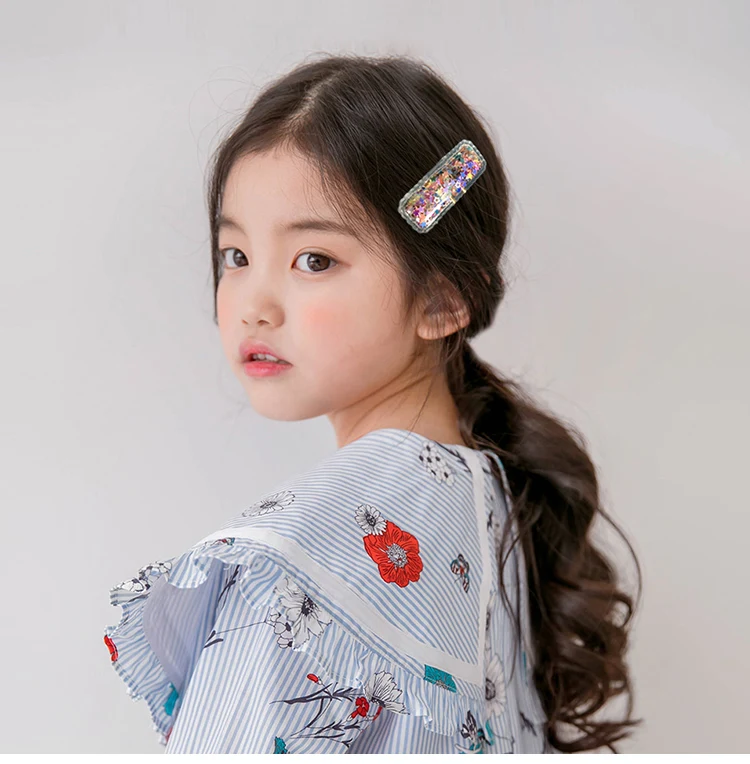 Корейский зыбучий песок BB заколка для волос девочек детские заколки украшение