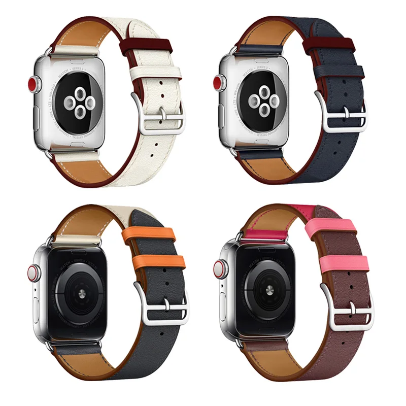 Ремешок из натуральной кожи для Apple Watch Series 4 5 40 мм 44 браслет наручных часов herm 1 2 3 |