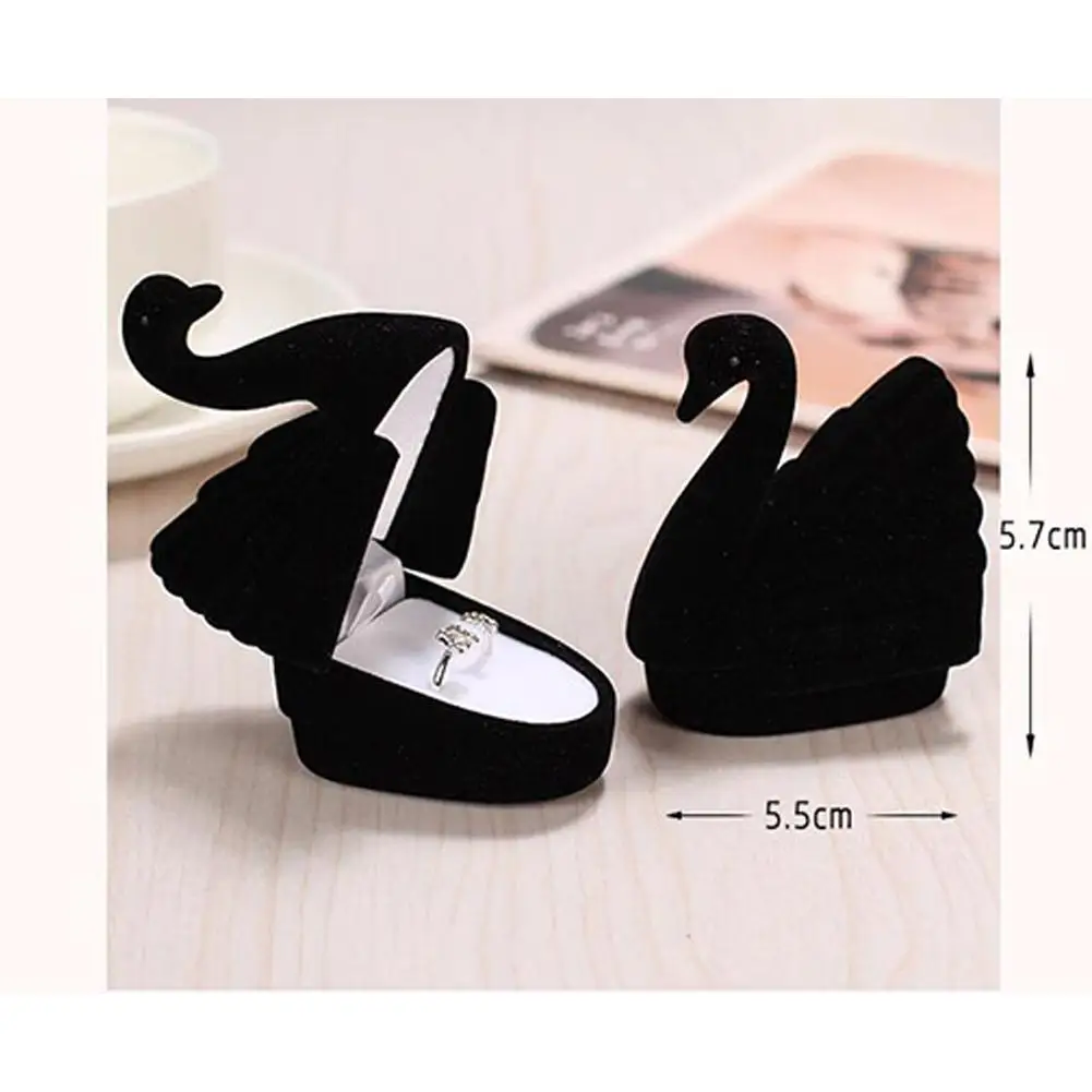 Обручальное кольцо коробка принцесса лебедь Свадьба безделушка коллекционное