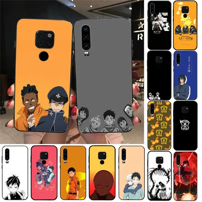 

Fire Force anime Phone Case For Huawei Y6 7prime 9prime Y5 2019 Y5 Y6Prime 2018 Nova 3E mate10 20lite 20Pro funda case