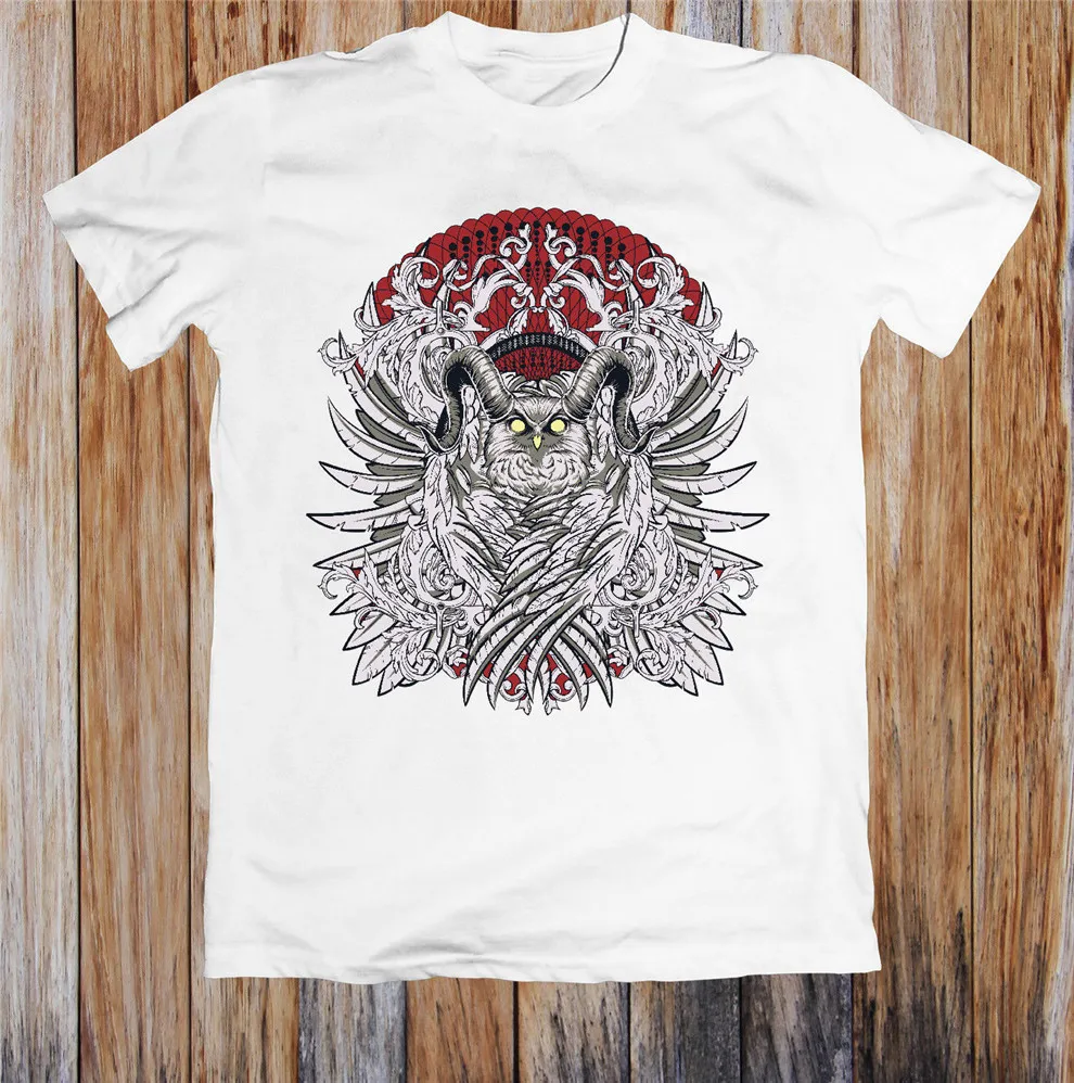

Horned Owl Unisex T-Shirt Summer Tee Shirt