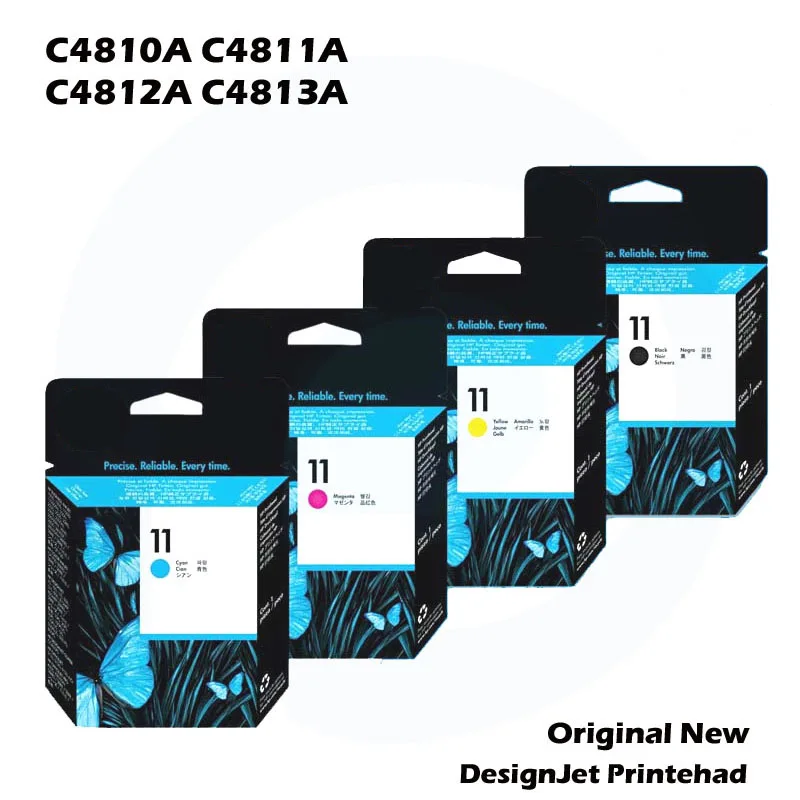 4X подлинный новый для HP100 500 510 800 2800 100 110 111 HP500 HP800 печатающей головки C4810A C4811A C4812A
