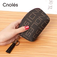 cnoles wallet women small short wallet creditbank card holder wallets zipper purses female coin purse