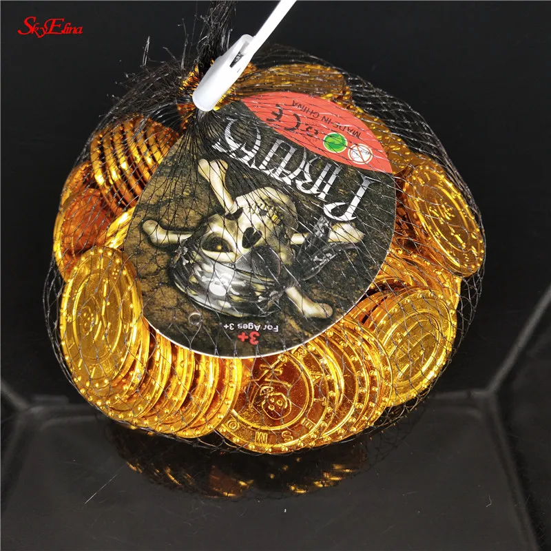 50 шт. пластиковые золотые бриллиантовые сувениры для пиратвечерние | Дом и сад