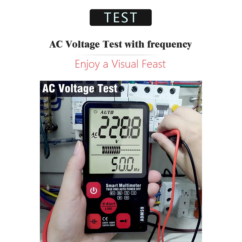 Умный Автоматический цифровой мультиметр 3 5 дюймов Большой экран дисплей