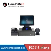 distributor tft capacitive touch electronic pos system windows terminal single pos with 2d scanner
