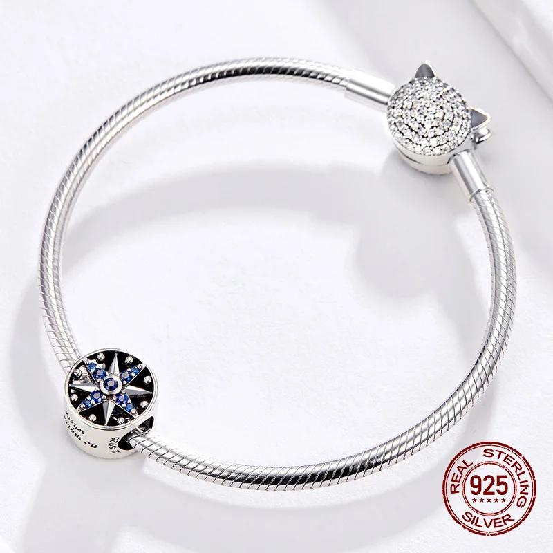 Оригинальные бусины из стерлингового серебра 925 пробы подходят к оригинальному