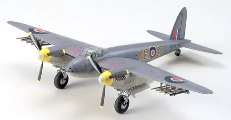 

Tamiya 60747 1/72 De Havilland Mosquito FB Mk.VI/NF Mk.II Fighter Plane Aircraft Display Toy Plastic Assembly Building Model Kit