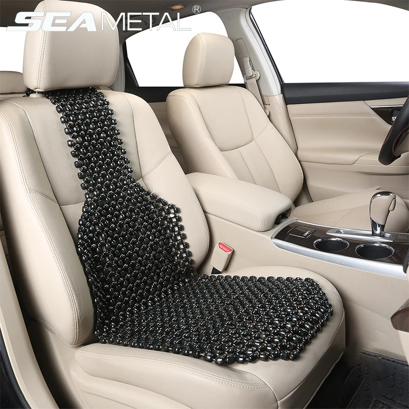 

Универсальный деревянный чехол для сиденья с деревянными бусинами, дышащий автомобильный Массажный коврик для расслабляющего сиденья, Чех...