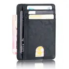 Кожаный тонкий кошелек с RFID-блокировкой, кредитница, удостоверение личности, кошелек, чехол для денег для мужчин и женщин