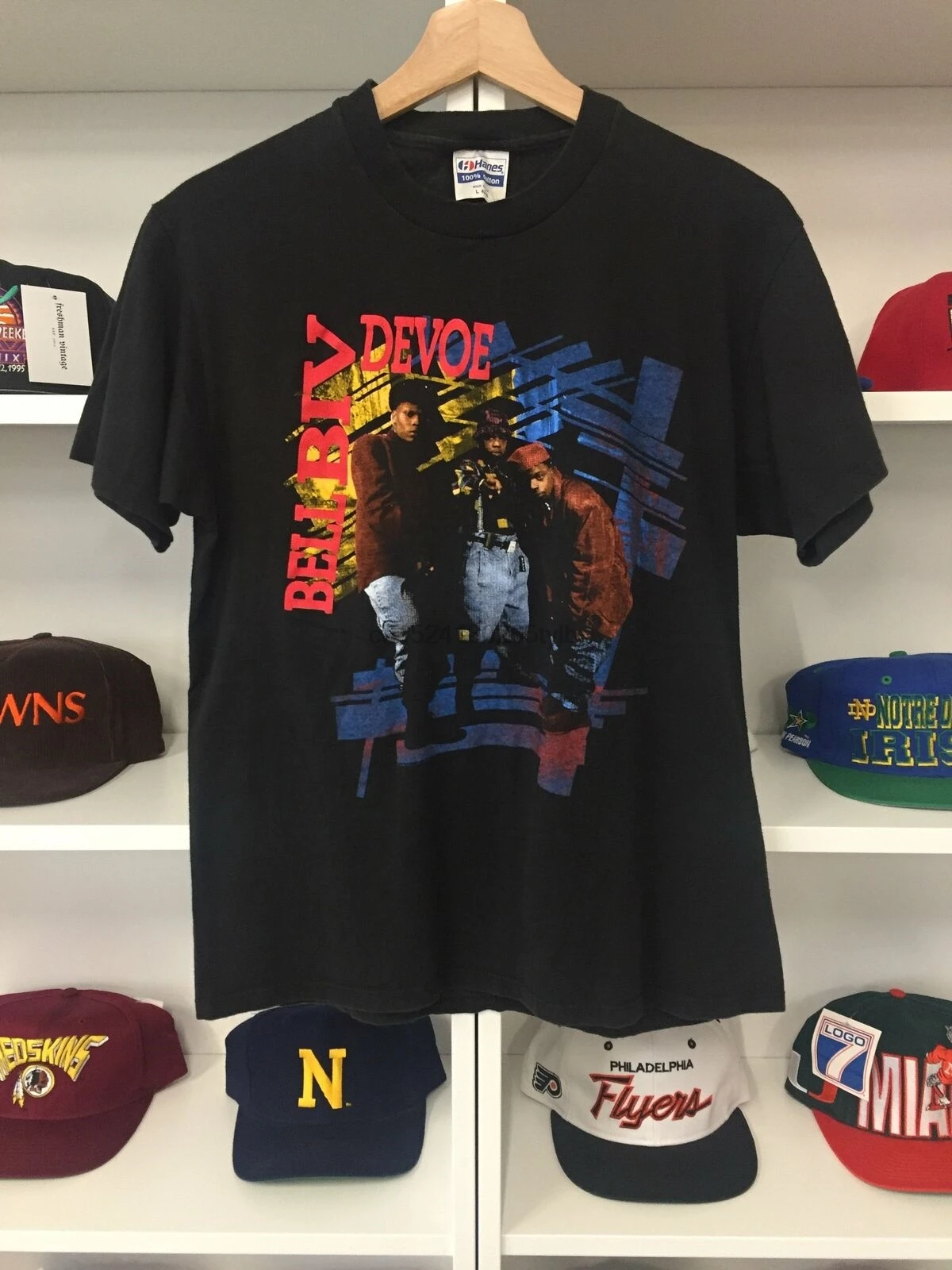 Винтаж 1990 Bell Biv Devoe RnB хип-хоп рубашка Sz L черный |