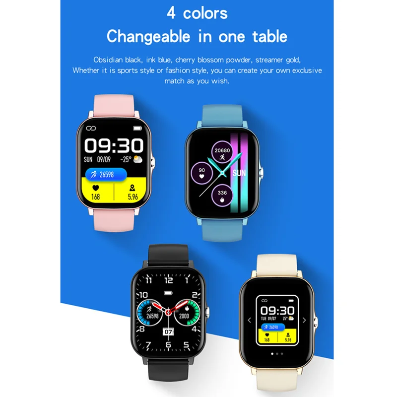 

Smart Watch KT48 Heart Rate Blood Pressure SPO2 Breath Training Fashion Smartwatch Remtoe Music For iPhone Android VS GT2 P8 PRO