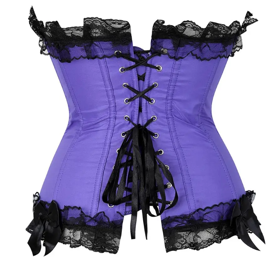 Женский Викторианский сексуальный цветочный кружевной корсет с облегающим