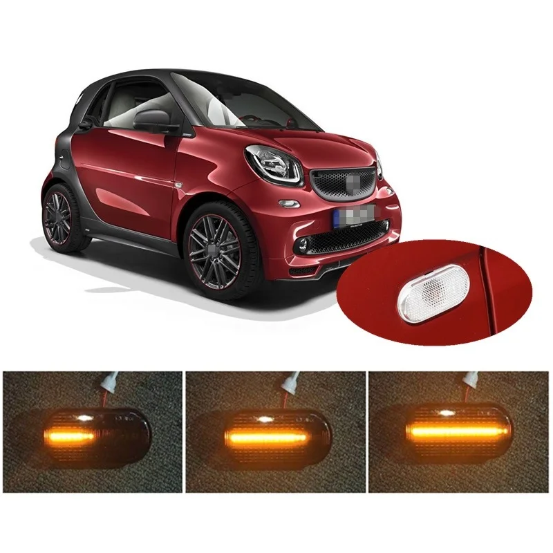 

Dynamic LED Indicator Side Marker Signal fit for Smart Fortwo Coupe Cabriolet 453 Car Styling Accessories