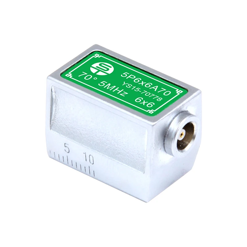

Free Shipping LEMO00 Connector 5mhz NDT UT Probes 6*6mm Angle Beam Transducer