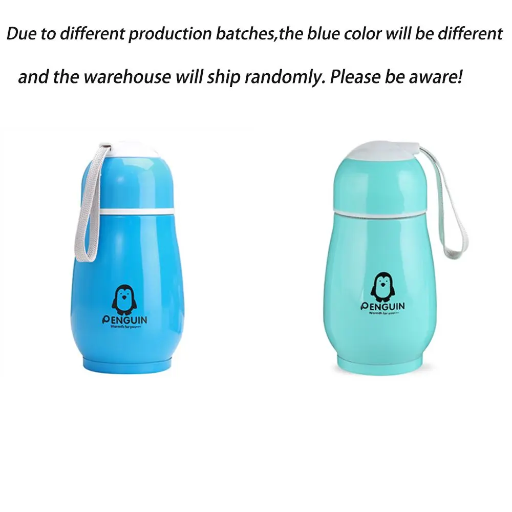 300ml New Anti-scald Design Small Vacuum Stainless Steel Thermos Cup Warm and Cold Bottle Penguin Mug | Дом и сад