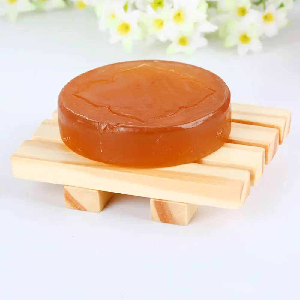 Держатель для хранения мыла Деревянный чехол слива мыльницы Простая подставка