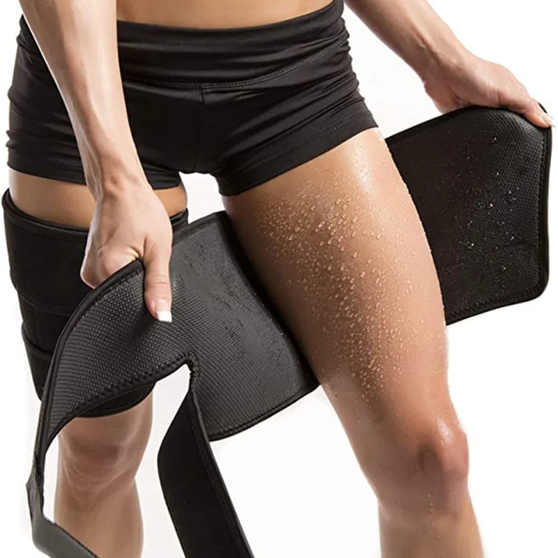 2 Pairs Slim Thigh Trimmer Leg Shapers Slender Slimming Belt Legs Thermo Fat Burning Weight Lossing Wrap Neoprene Compress Belt