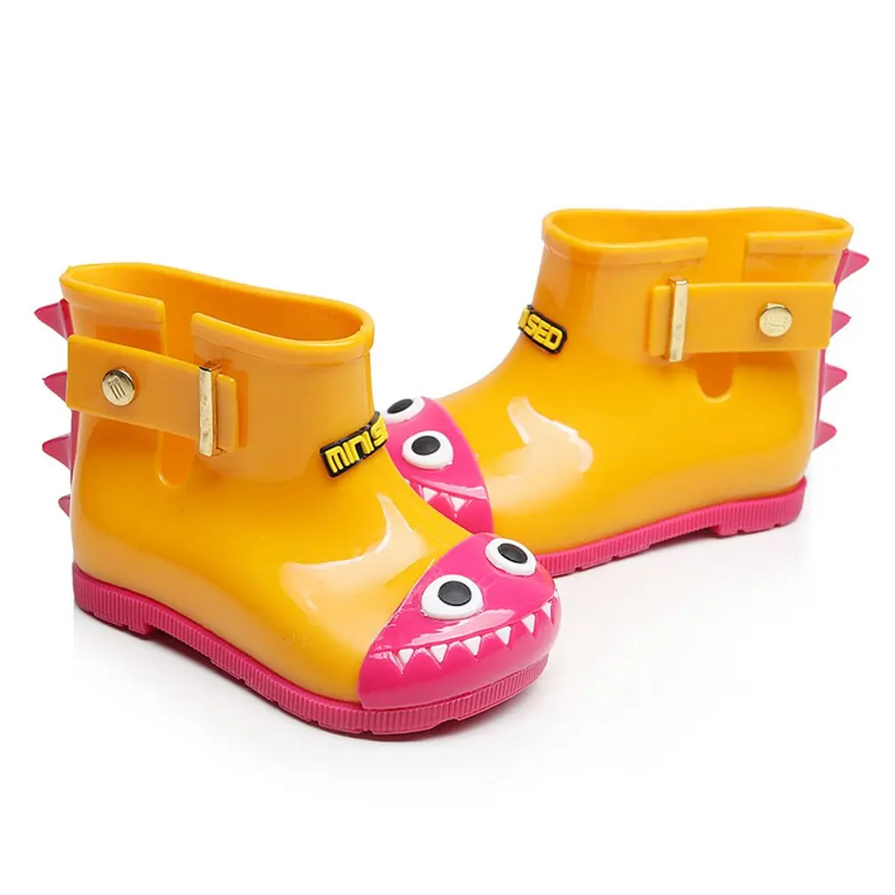 Водонепроницаемые Детские дождевые ботинки для мальчиков противоскользящие