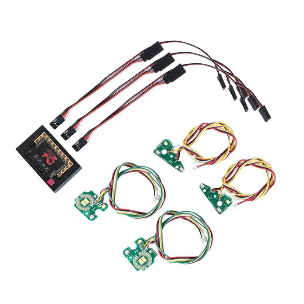 

Trx4 RC автомобилей спереди и сзади Led лампа группа фары поворота тормозной сигнал огни для 1/10 Rc Гусеничный Traxxas Trx-4 Defender